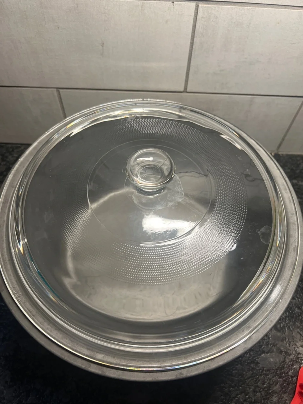 4.5 qt Ware Ever Air Bake insulated Casserole Glass-Lid and plastic lid too.